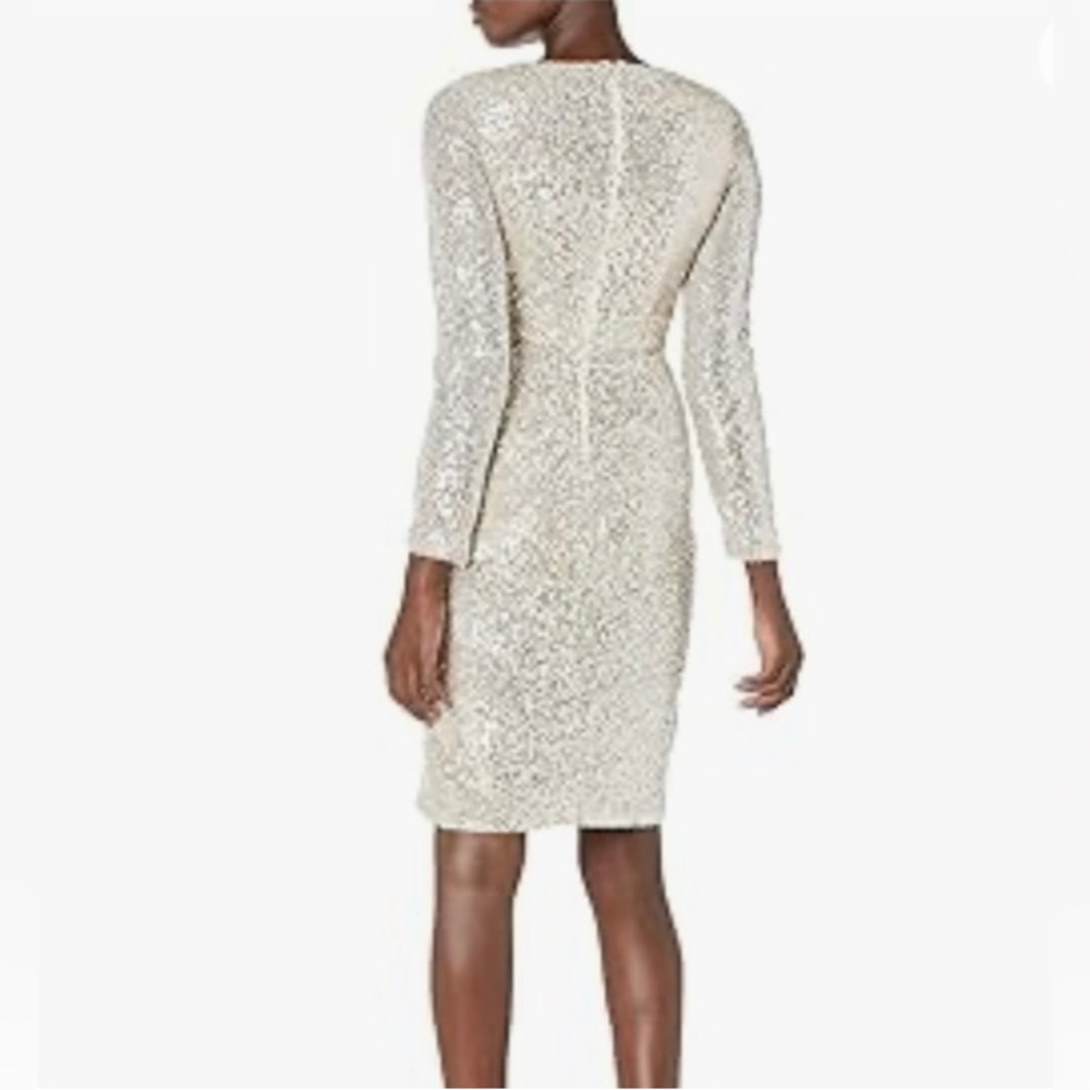NWT - Calvin Klein Knee Length Sequin Cocktail Dress - Women’s Size 10 - Picture 10 of 13